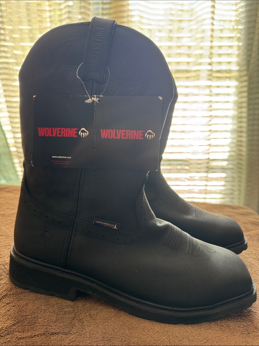 Wolverine Men's Rancher 10" Waterproof Steel Toe Work Boots Black W10940